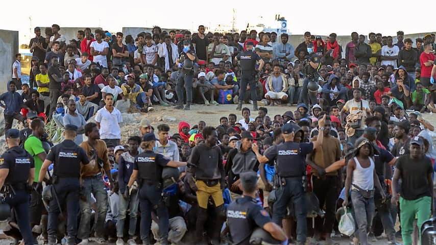 Geen van de migranten uit Ceuta is volgens EU doorgereisd naar Europa