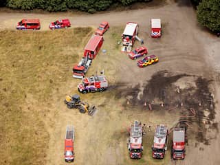 Brandweer geeft sein 'brand meester' voor natuurbrand bij Venray