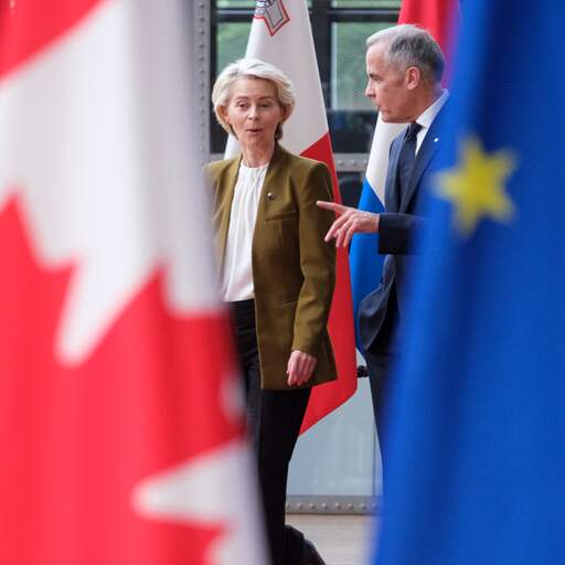 Illustratie bij: Trump drijft Canada met agressief handelsbeleid in de armen van EU