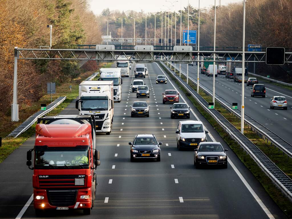 vrachtwagenchauffeur snelweg