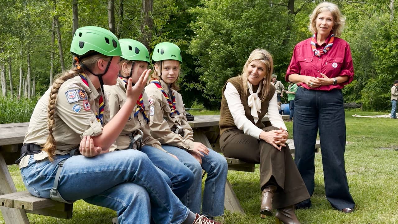Video | Koningin Máxima bezoekt Scoutinglandgoed Zeewolde