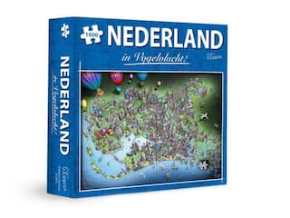Ga de uitdaging aan en leg deze unieke puzzel 'Nederland in Vogelvlucht' voor €19,95