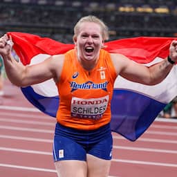 Jessica Schilder verovert als eerste Nederlander ooit wereldtitel kogelstoten