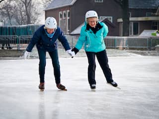 Dinsdag kan er door vorst bijna zeker worden geschaatst op opgespoten banen
