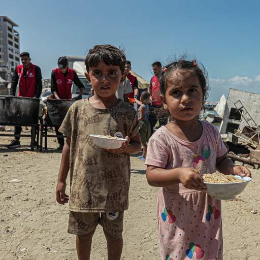 Illustratie bij: Commerciële markt Gaza helpt niets nu noodhulp opdroogt: 'Kind groeit niet meer'