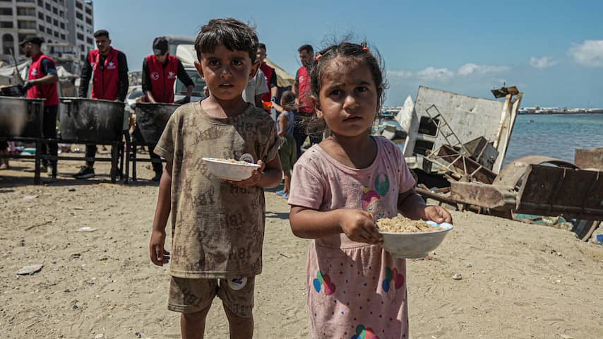 Commerciële markt Gaza helpt niets nu noodhulp opdroogt: 'Kind groeit niet meer'