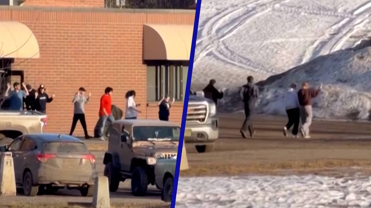 Leerlingen verlaten school na dodelijke schietpartij in Canada