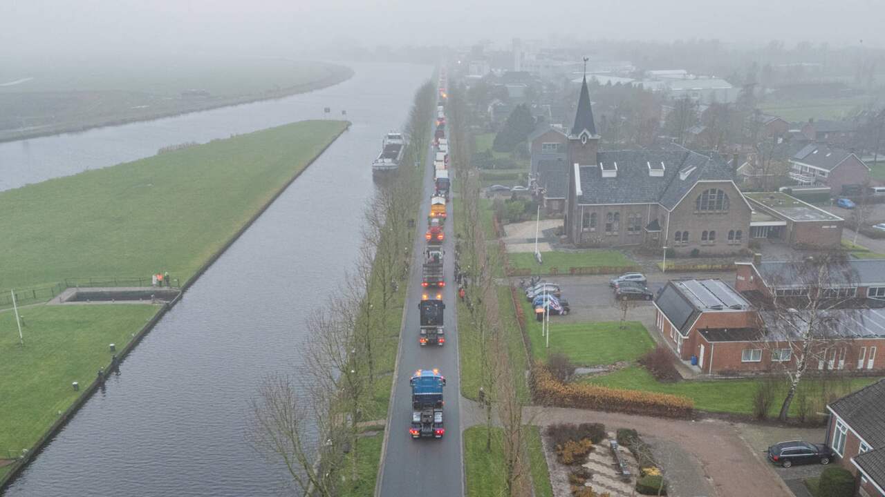 Video | Indrukwekkende stoet van 150 vrachtwagens eert overleden jongen