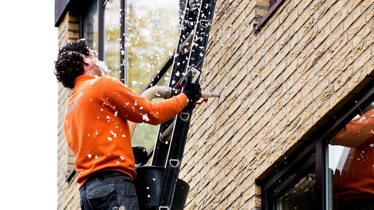 De Isolatie Van De Steenwol Stock Afbeelding - Image of extern
