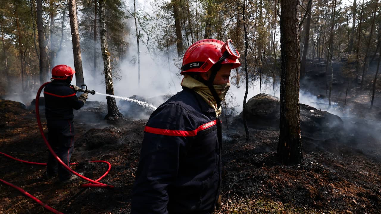 Brandweerman en vijf anderen aangehouden voor bosbranden bij Parijs