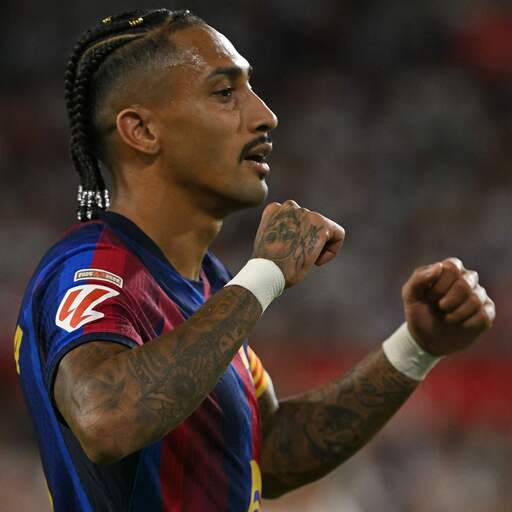 Illustratie bij: Video | Barça-captain Raphinha scoort met fraai stiftje tegen Sevilla