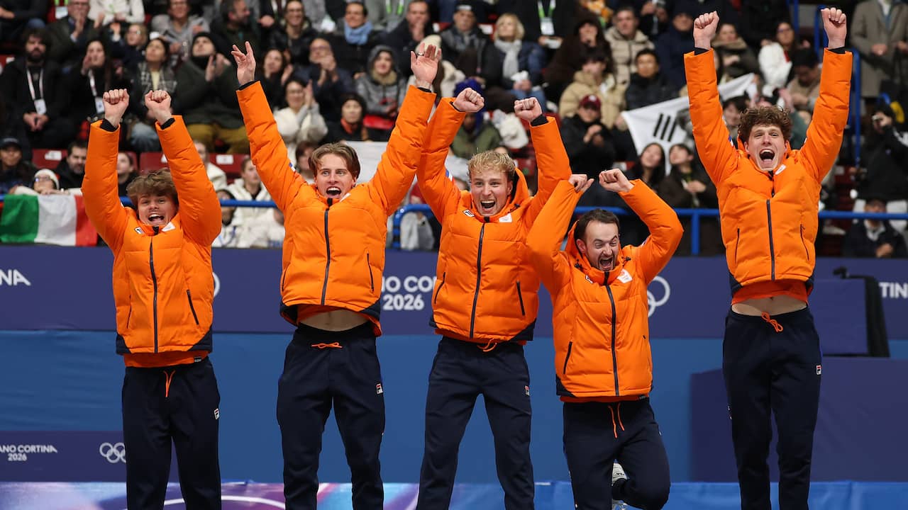 Shorttrackers zetten met goud kroon op historische Spelen: 'Sprookje dat uitkomt'