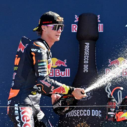 Illustratie bij: Moto2-coureur Collin Veijer evenaart met tweede plek zijn beste resultaat ooit
