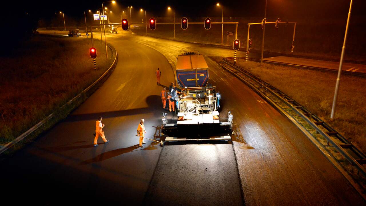 Verkeersplein Laagraven Utrecht krijgt dit weekend nieuw asfalt