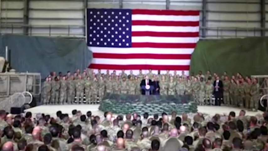 Trump prijst VS-troepen Afghanistan: 'Taliban willen deal door jullie'