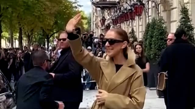Céline Dion krijgt warm onthaal na aankomst in Parijs