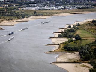 Rijn heeft steeds minder water én wordt steeds duurder voor bedrijven