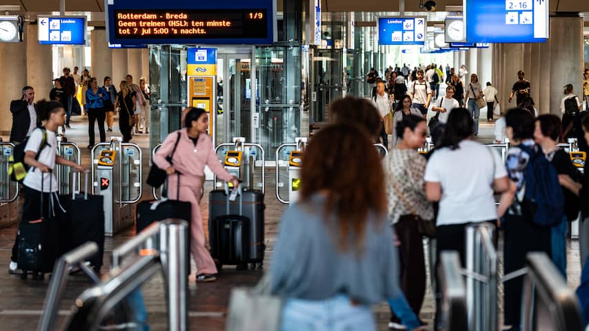 Vanaf dinsdag geen treinen van Rotterdam naar zuiden vanwege werkzaamheden