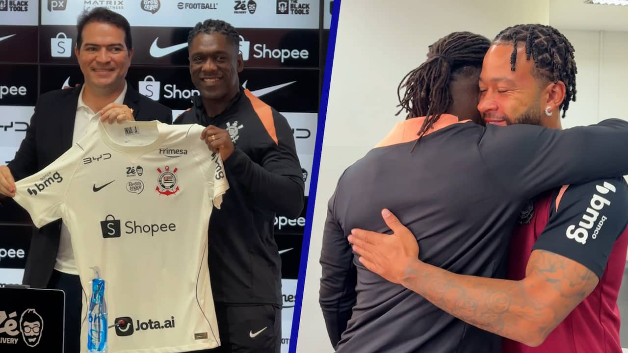 Seedorf geeft Memphis knuffel bij eerste dag als Corinthians-trainer