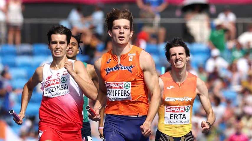 Estafetteploegen overtuigend naar EK-finale, Phijffers imponeert met eindsprint