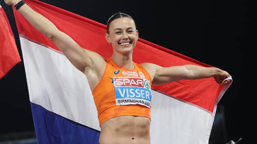 Nadine Visser na fotofinish eindelijk Europees kampioen op 100 meter horden