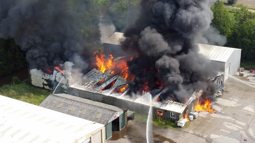 Aardappelloods in Groningen gaat volledig in vlammen op