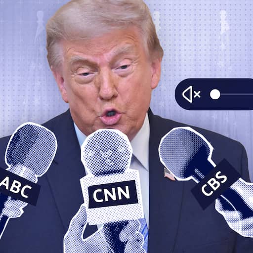 Illustratie bij: Explainer | Trump en de Amerikaanse media botsen opnieuw: dit speelt er
