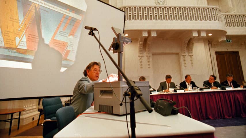 Nobelprijswinnaar Paul Crutzen getuigt voor het parlementair onderzoek naar klimaatverandering, 3 juni 1996