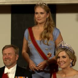 Video | Prinses Amalia verschijnt in lichtblauwe j