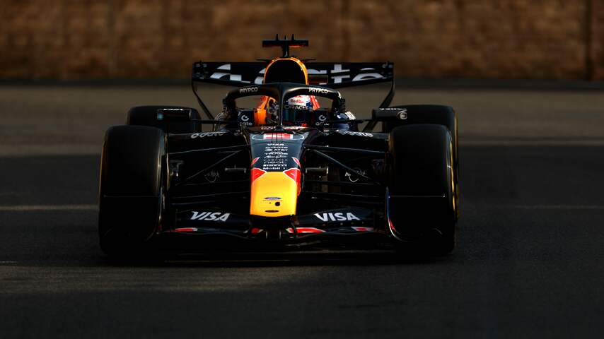 Foto bij Verstappen klokt derde tijd in tweede vrije training Bakoe, Russell razendsnel