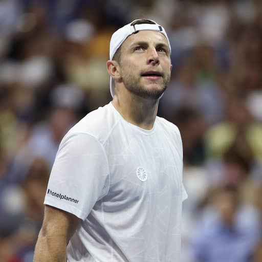 Illustratie bij: Griekspoor vlak na succesvolle Davis Cup-rentree direct klaar in China