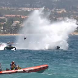 Video | Elektrische boot verliest neus bij flinke crash in Marbella